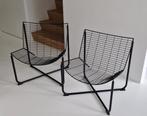 2x Niels Gammelgaard wire chairs IKEA, Gebruikt, Zwart, Ophalen