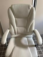Bureaustoel met massage, Huis en Inrichting, Bureaustoelen, Ophalen, Gebruikt, Beige, Bureaustoel
