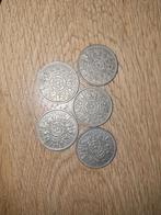 2 shillings engelse munt 6 stuks, Ophalen of Verzenden, Zo goed als nieuw