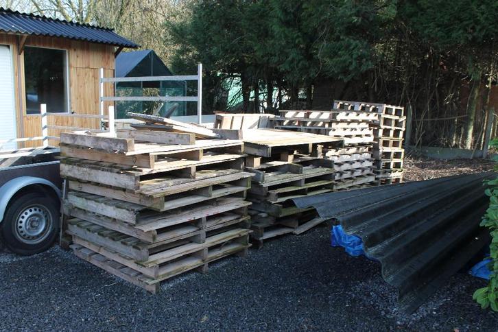Gratis paletten, Doe-het-zelf en Bouw, Hout en Planken, Gebruikt, Pallet, Overige houtsoorten, Minder dan 200 cm, 25 tot 50 mm