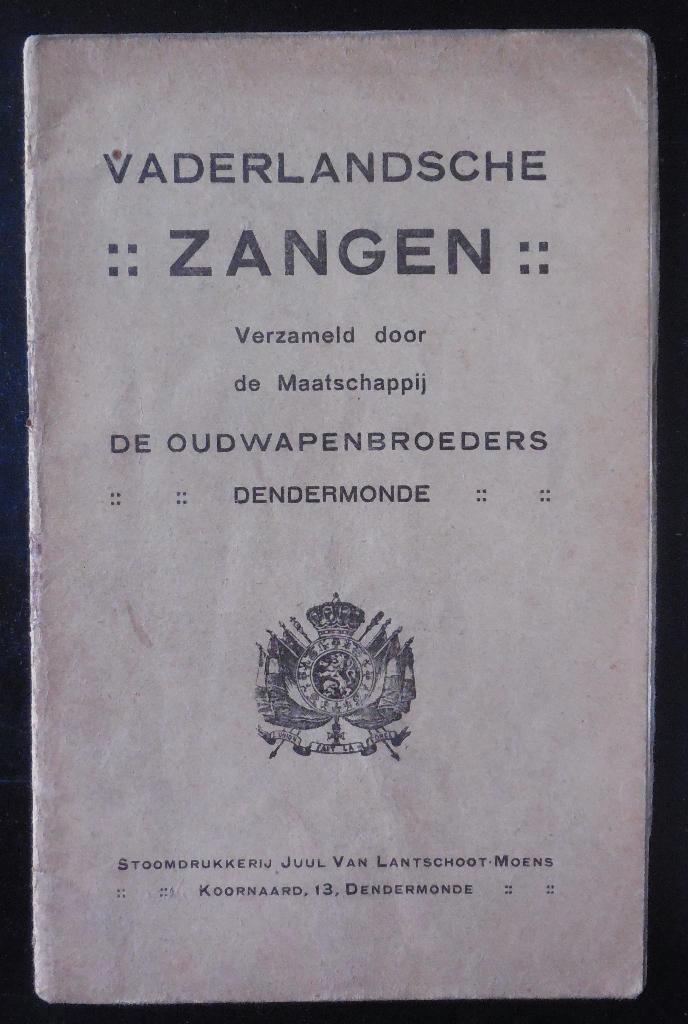 Vaderlandsche Zangen - Dendermonde, Boeken, Oorlog en Militair, Ophalen of Verzenden