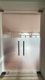2dubbele glazen pivoterende deuren 286cm hoog, Enlèvement, Utilisé