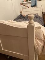 Volhouten Eenpersoonsbed, Ophalen, 90 cm, Eenpersoons, Zo goed als nieuw