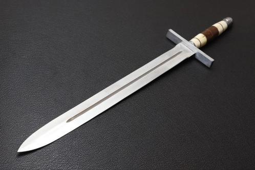 Épée Grande épée à main faite à la main, modèle médiéval Nou, Collections, Objets militaires | Général, Enlèvement ou Envoi