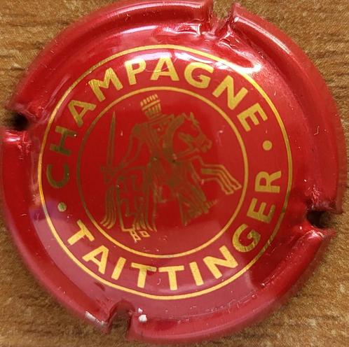 Capsule Champagne TAITTINGER bordeaux & or foncé n85a, Collections, Vins, Neuf, Champagne, France, Enlèvement ou Envoi