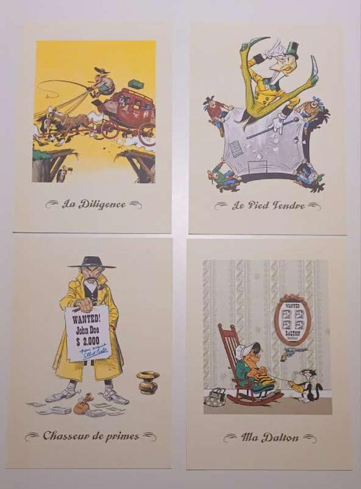 BD Ex-libris Lucky Luke Morris TTB, Boeken, Stripverhalen, Gelezen, Eén stripboek, Ophalen of Verzenden