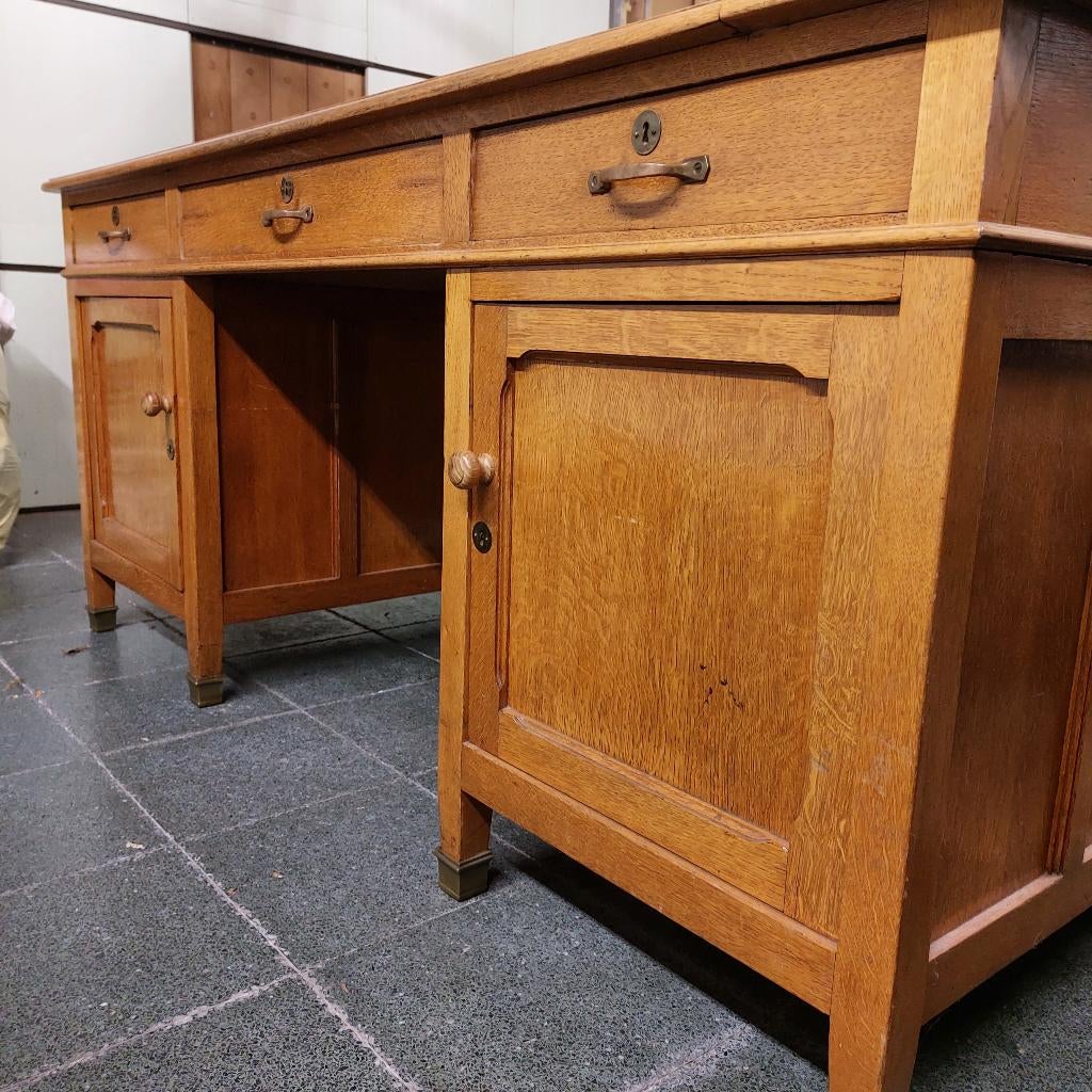 bureau hout dubbelzijdig antiek retro vintage (nieuwe prijs), Enlèvement