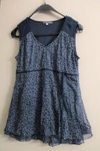 Cassis blouse / tuniek met witte spikkels maat 44, Maat 42/44 (L), Ophalen of Verzenden, Zo goed als nieuw, Blauw