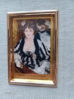 chromolitografie in bladgoud 24 karaat, reproductie Renoir, Ophalen of Verzenden