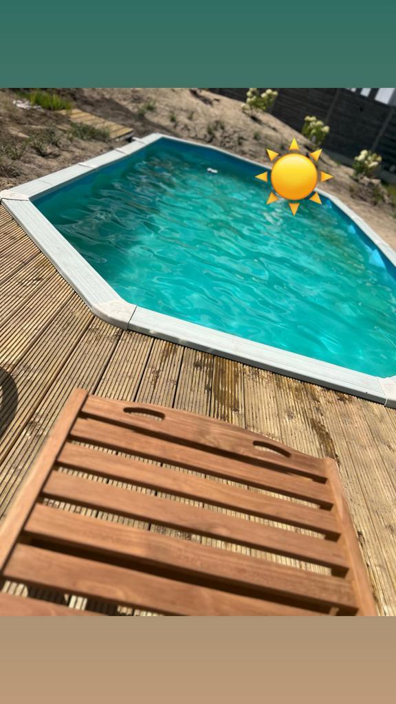 Piscine en acier, encastrée ou en surface,accessoires inclus, Jardin & Terrasse, Piscines, Comme neuf, Ovale, Enlèvement