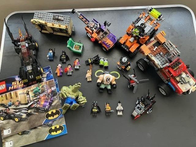 Lego Batman DC Heroes bane toxic truck, killer croc, Gebruikt, Overige thema's, Lego, Ophalen of Verzenden