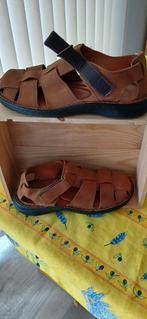 Chaussure en cuir marron avec fermeture taille 43, Vêtements | Hommes, Chaussures, Comme neuf, Brun, Enlèvement, Sandales