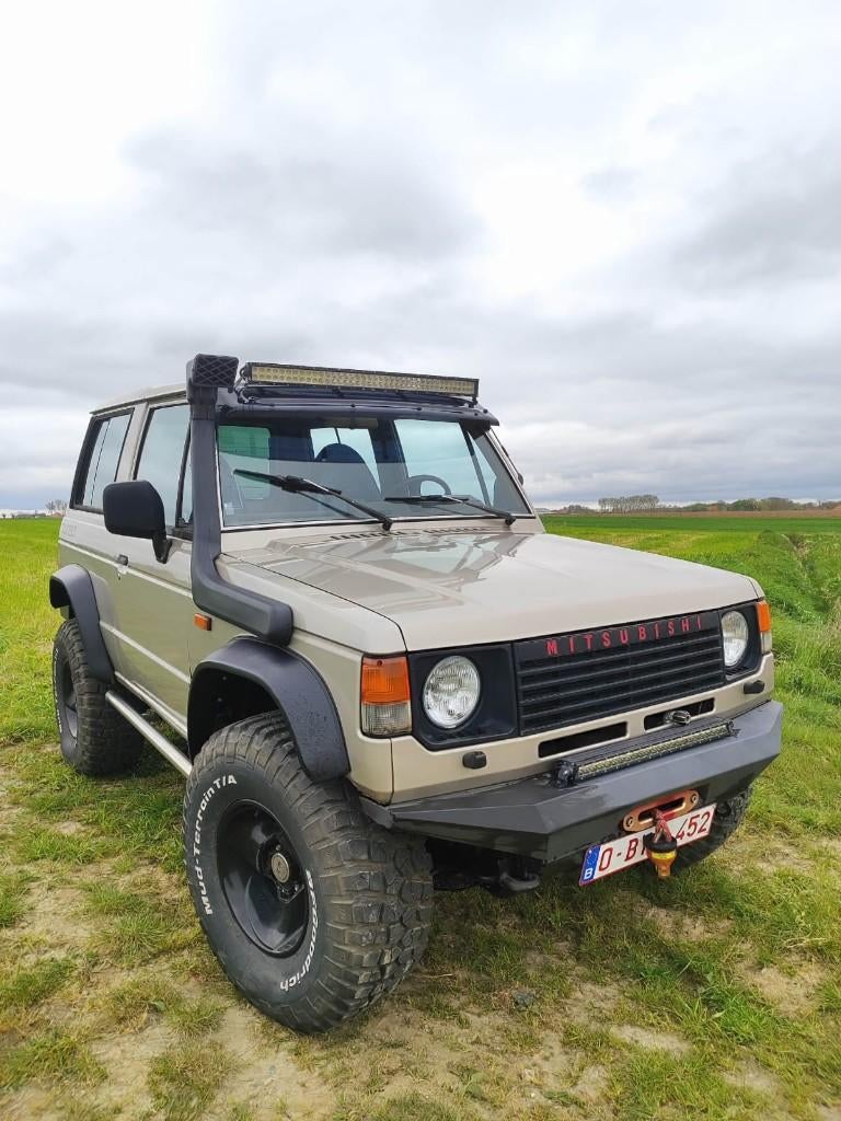Mitsubishi Pajero mk1 2.5td avec contrôle technique, Cuir, Argent ou Gris, Achat, 2500 cm³