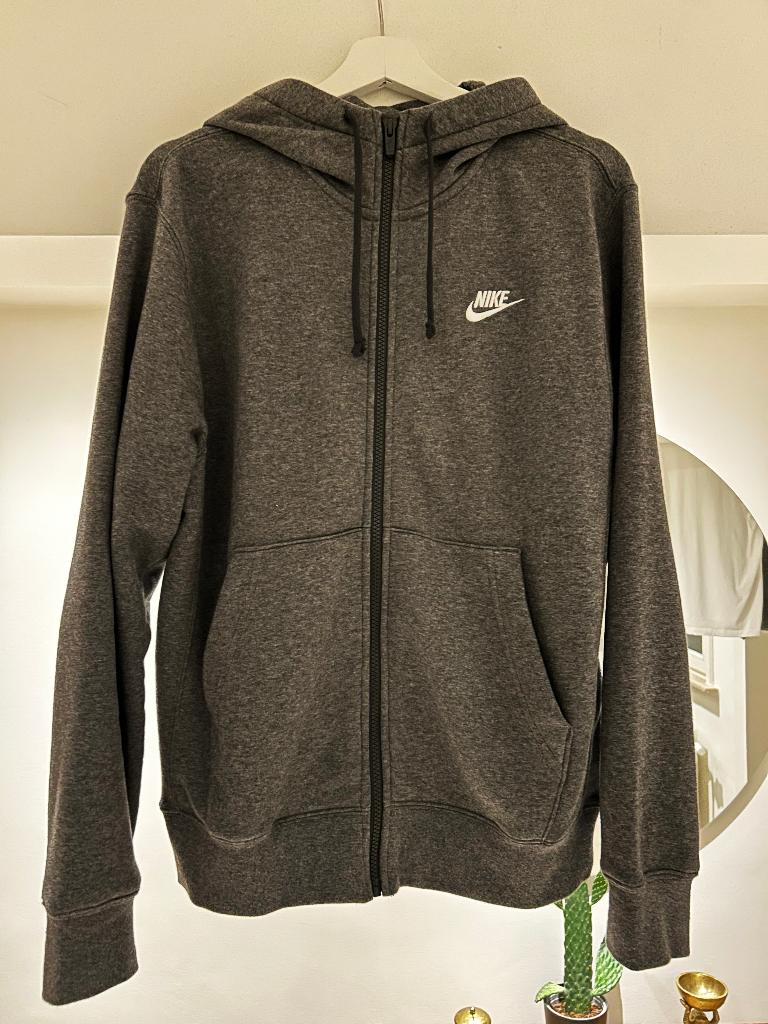 Nike Charcoal Zipper Hoodie, Nike, Nieuw, Ophalen of Verzenden, Grijs