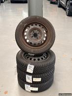 Winterbandenset  op stalen velgen voor Peugeot 108 / Citroen, Auto-onderdelen, Ophalen, 14 inch, Gebruikt, 155 mm