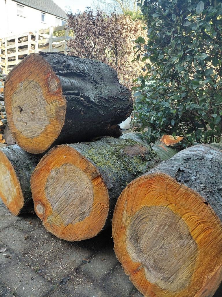 Natuur boomstam blokken., Huis en Inrichting, Krukjes, Ophalen of Verzenden