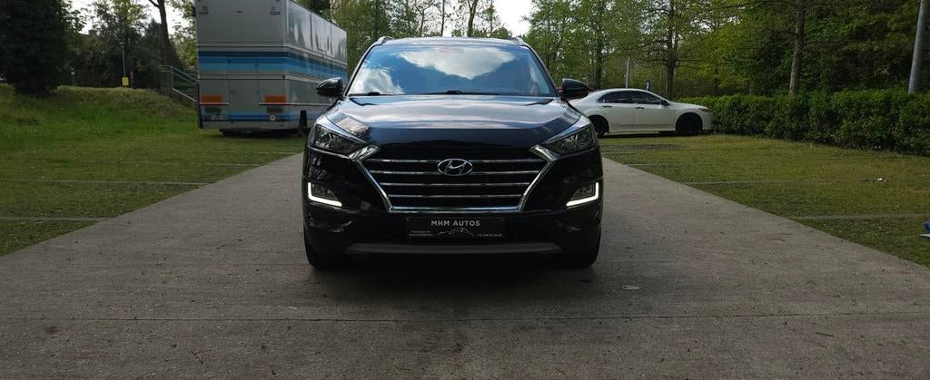 Hyundai Tucson IX35 1.6 Benzine Automaat Bj.2019 Met 49.000k, Testrit aan huis, Stof, Zwart, 5 deurs