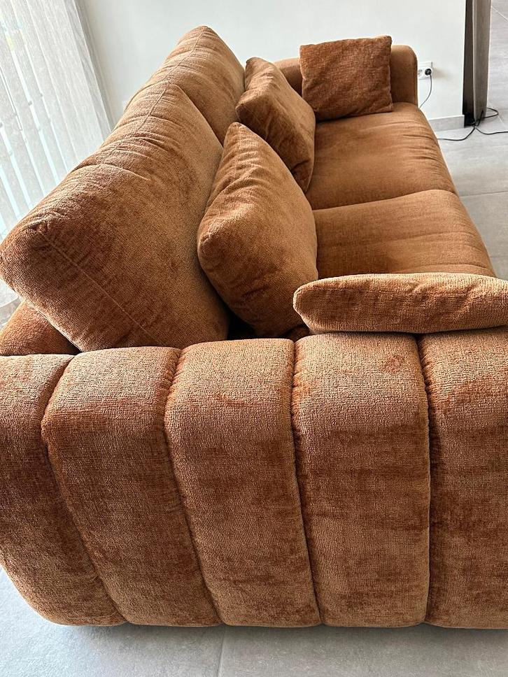 driezitsbanken, Huis en Inrichting, Zetels | Complete zithoeken, Zo goed als nieuw, Stof, Ophalen