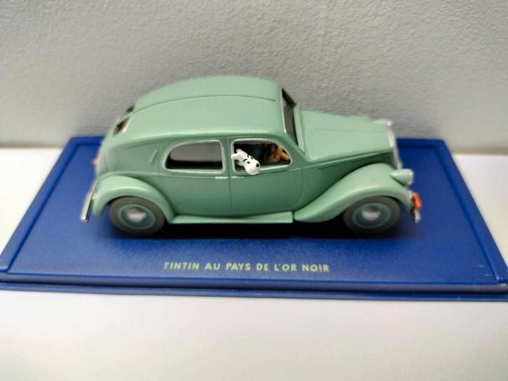 TINTIN DANS LA VOITURE ATLAS/MOULINSART MODELCAR 1:43 nr 20, Collections, Personnages de BD, Comme neuf, Tintin, Envoi