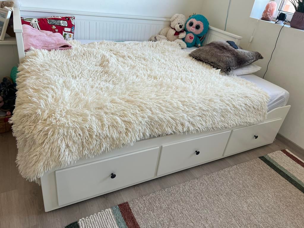 Bedbank Hemnes van IKEA, Enlèvement, Comme neuf, Blanc