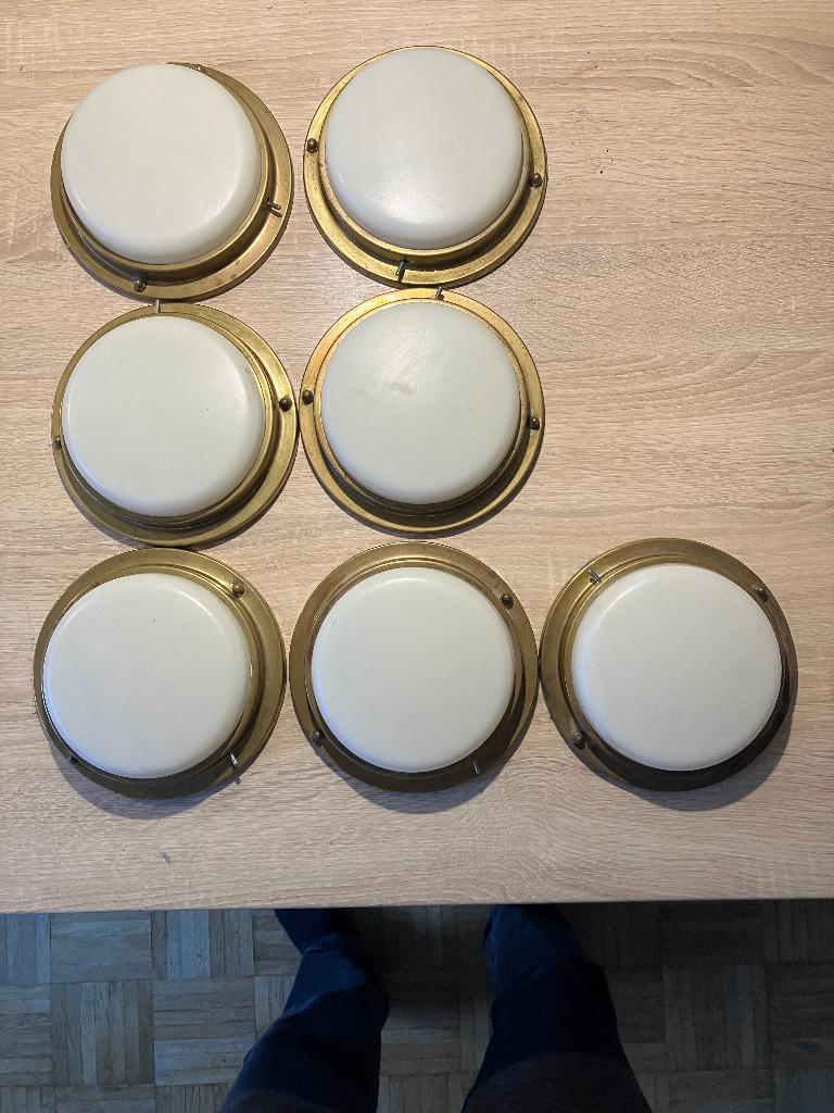 Lot de 7 plafonniers bateau, Enlèvement ou Envoi, Utilisé, Éclairage intérieur