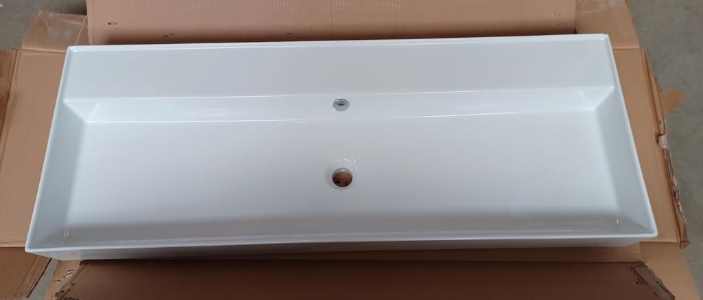 Lavabo beetje beschadigd, Ophalen, 100 tot 150 cm, Zo goed als nieuw, Wasbak of Wastafel