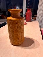 West Germany vaas 7648-40 incl keurmerk geel beige - 42cm, Moins de 50 cm, Jaune, Poterie ou Porcelaine, Comme neuf