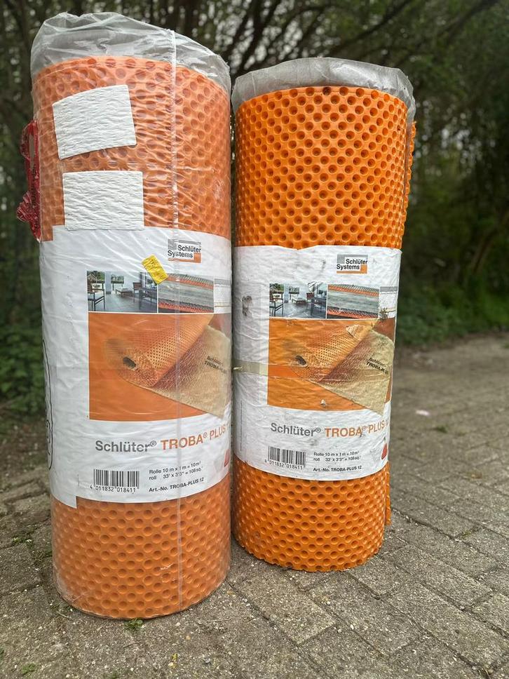 Drainagemat - Schluter Troba Plus, Tuin en Terras, Tegels en Klinkers, Nieuw, 10 m² of meer, Ophalen