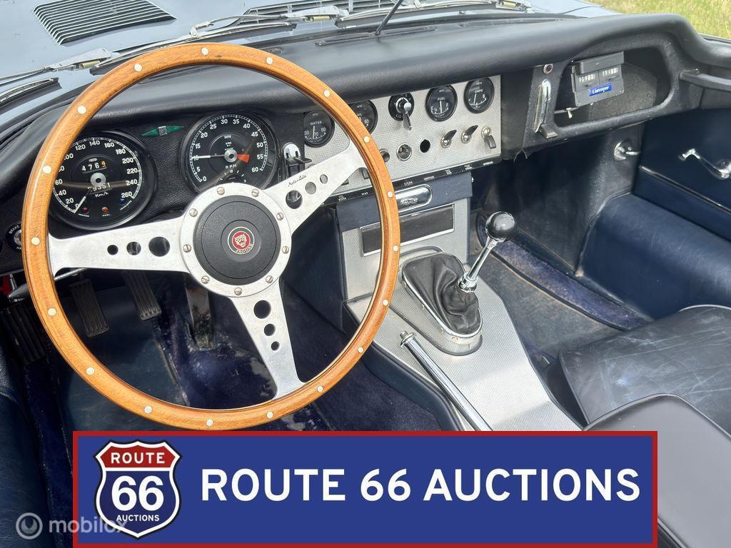 Jaguar E-Type Series 1 3.8 OTS | 1961 | Route 66 Auctions, Auto's, Zwart, Bedrijf, Handgeschakeld, Overige carrosserie
