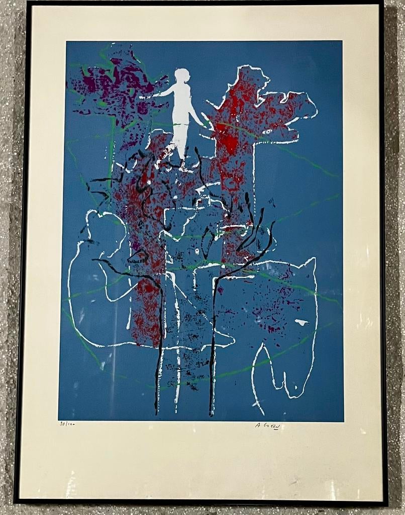 André GOEZU, lithografie, Antiek en Kunst, Ophalen