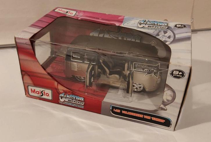 Volkswagen van Samba miniatuur Maisto, Hobby en Vrije tijd, Modelauto's | Overige schalen, Nieuw, Bus of Vrachtwagen, Ophalen