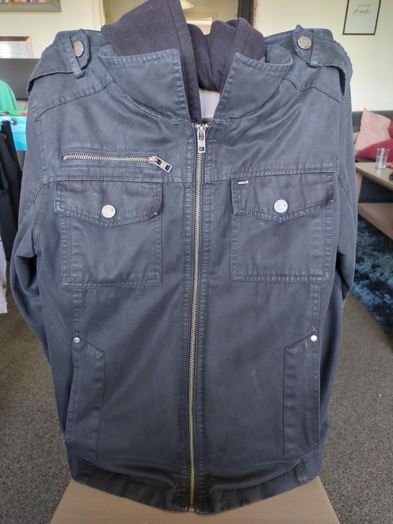 Leren jack Hurley, Kleding | Heren, Bodywarmers, Ophalen of Verzenden