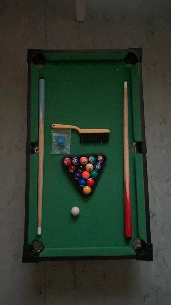 Mini billard, Ophalen, Zo goed als nieuw, Biljarttafel