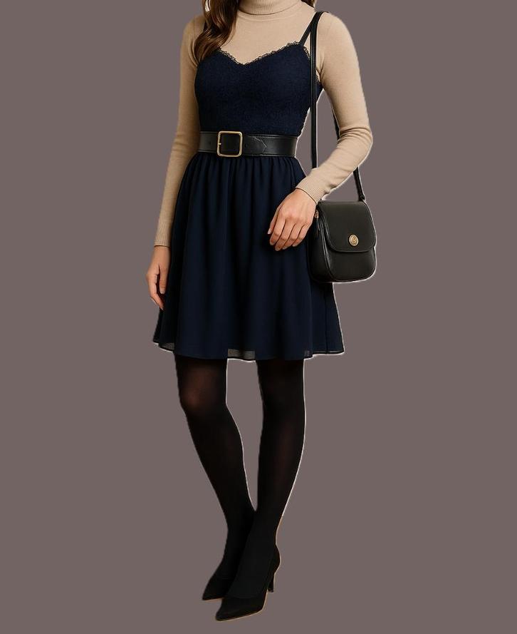 jurk van Young Couture nieuw met label maat 40/42, Kleding | Dames, Jurken, Nieuw, Maat 38/40 (M), Blauw, Knielengte, Ophalen of Verzenden