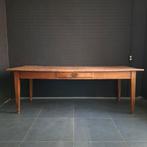 Antieke Franse boerderij tafel 228x85 eikenhout, Enlèvement, Chêne