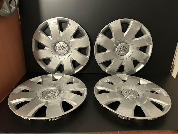 4 originele Citroën C3, C4, C5 berlingo 16" wieldoppen, Auto diversen, Wieldoppen, Gebruikt, Ophalen of Verzenden
