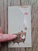 Retro geboortekaartje van 1963 : Joke Martens, Munkzwalm, Verzamelen, Geboortekaartjes en Visitekaartjes, Ophalen of Verzenden