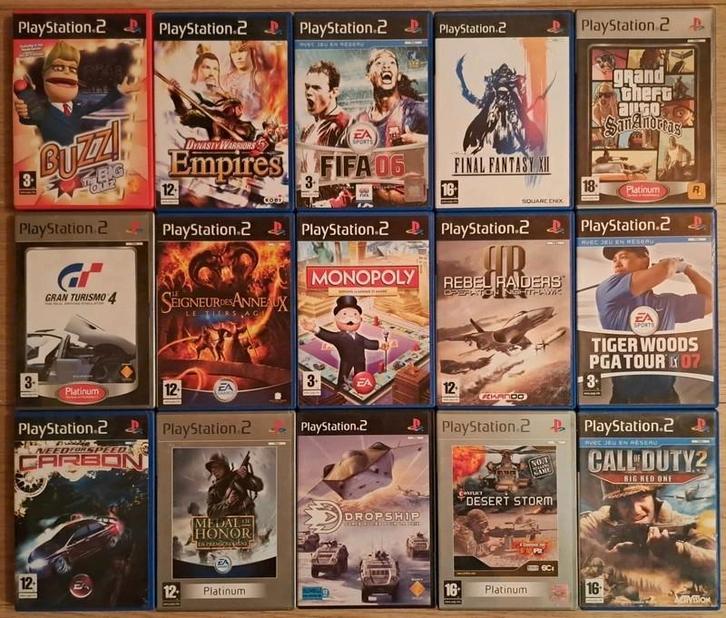 15 PS2 Games (Zie Omschrijving), Games en Spelcomputers, Games | Sony PlayStation 2, Gebruikt, Ophalen of Verzenden