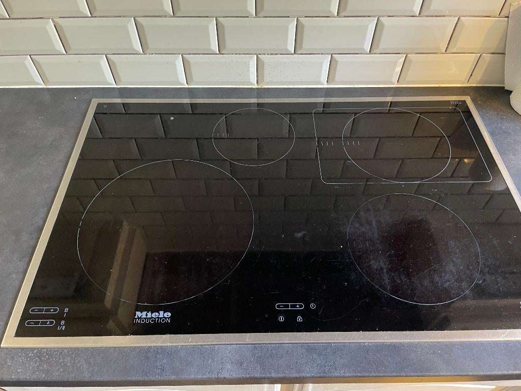 Miele kookplaat inductie inbouw, Ophalen, Gebruikt, 4 kookzones, Inbouw