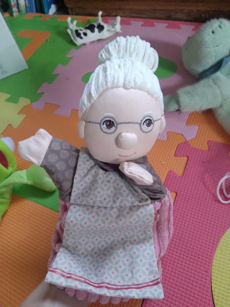 Handpop grootmoeder Haba, Kinderen en Baby's, Ophalen, Zo goed als nieuw, Overige typen