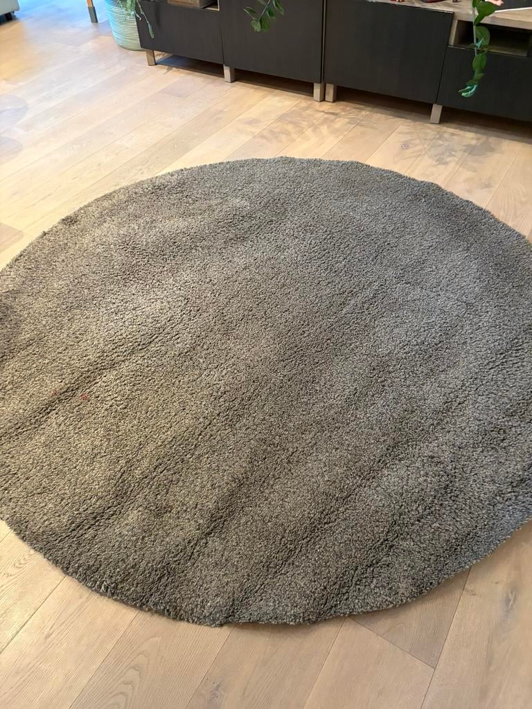 Bruin rond tapijt diameter 2m, Maison & Meubles, Ameublement | Tapis & Moquettes, Enlèvement, Comme neuf, Brun, Rond