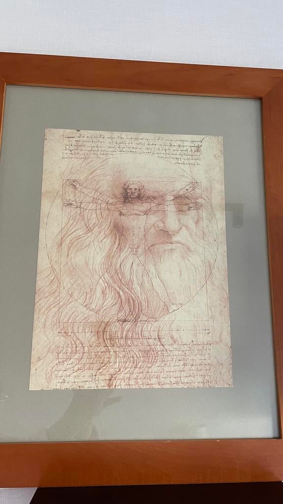 Reproductie - ets van Leonardo da Vinci, Ophalen