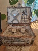 Rieten picknickmand voor 2 personen - incl. inhoud, Enlèvement ou Envoi, Utilisé