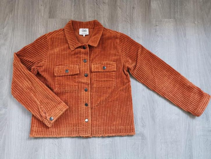 Velours vest CKS - maat 16 jaar, Kinderen en Baby's, Kinderkleding | Maat 176, Zo goed als nieuw, Meisje, Trui of Vest, Ophalen of Verzenden