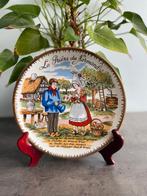 Assiette vintage en porcelaine «La Prière du Normand», Enlèvement