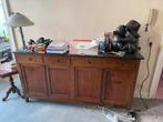 Buffet ancien en bois massif – Style classique - marbre, Maison & Meubles, Enlèvement, Comme neuf