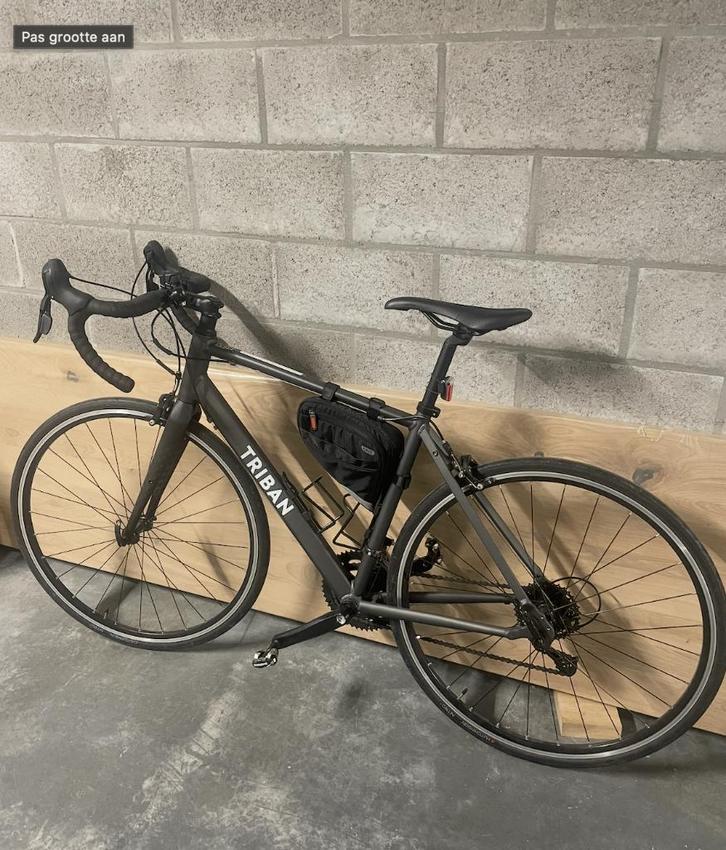 Koersfiets -  RC120 diepgrijs - TRIBAN - racefiets, Sports & Fitness, Cyclisme, Utilisé, Autres types, Enlèvement