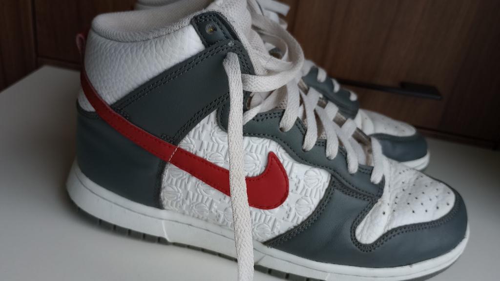 Nike Dunk High Embrossed Basketball sneaker, maat 40, Wit, Nike, Ophalen of Verzenden, Sneakers