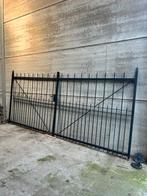 Prachtig dubbel smeedijzeren hekken 4m poort als nieuw, Tuin en Terras, Ophalen, Gebruikt, IJzer, Draaipoort