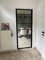 Glazen deur zwart met glas, Verre, Enlèvement, 80 à 100 cm, 200 à 215 cm